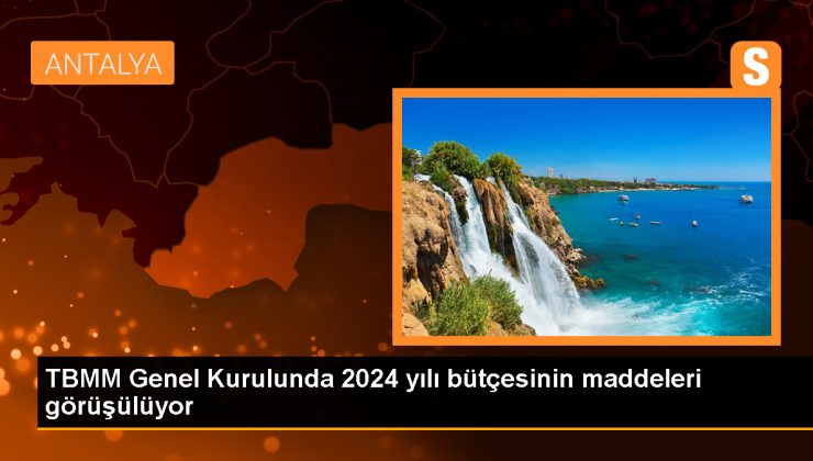 TBMM Genel Kurulunda 2024 yılı bütçesinin maddeleri görüşülüyor