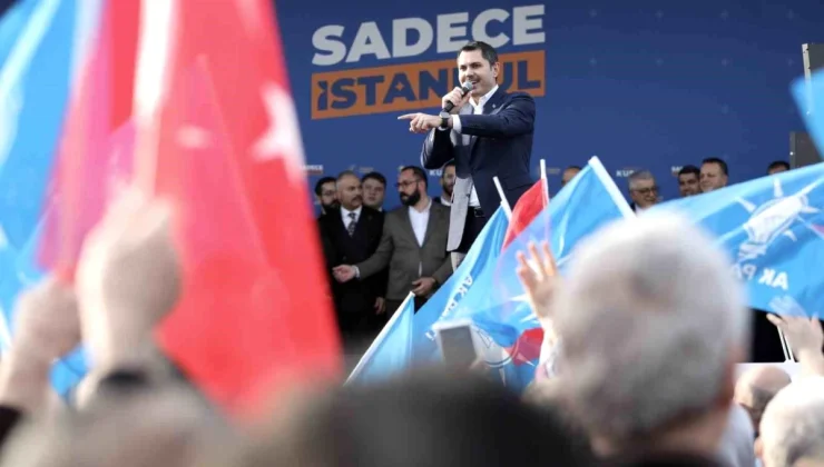 İBB Başkan Adayı Murat Kurum Küçükçekmece’de Miting Düzenledi