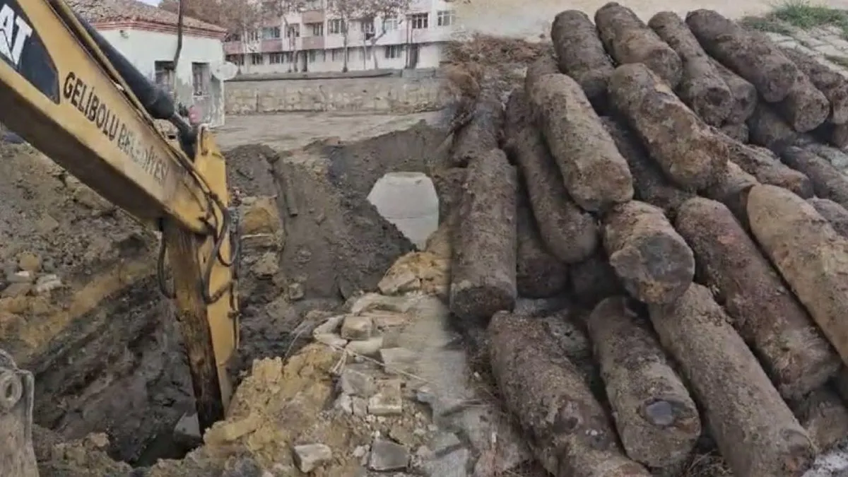 Çanakkale Savaşları’ndan kalma 50 top mermisi bulundu