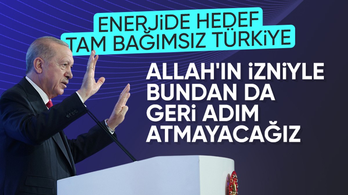 Cumhurbaşkanı Erdoğan: Enerjide hedef tam bağımsız Türkiye